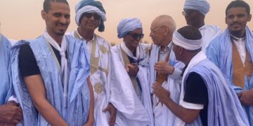 مدير المعادن ينظم تظاهرة سياسية داعمة للمرشح غزواني في قرية أوگي