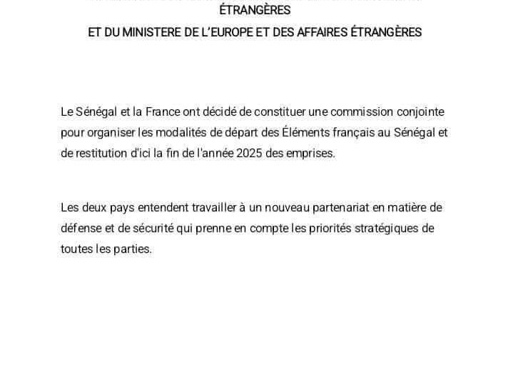 الخارجية السنغالية: فرنسا تبدأ اجراءات سحب قواتها من السنغال